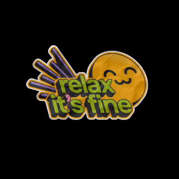 Стикер Relax, it's fine